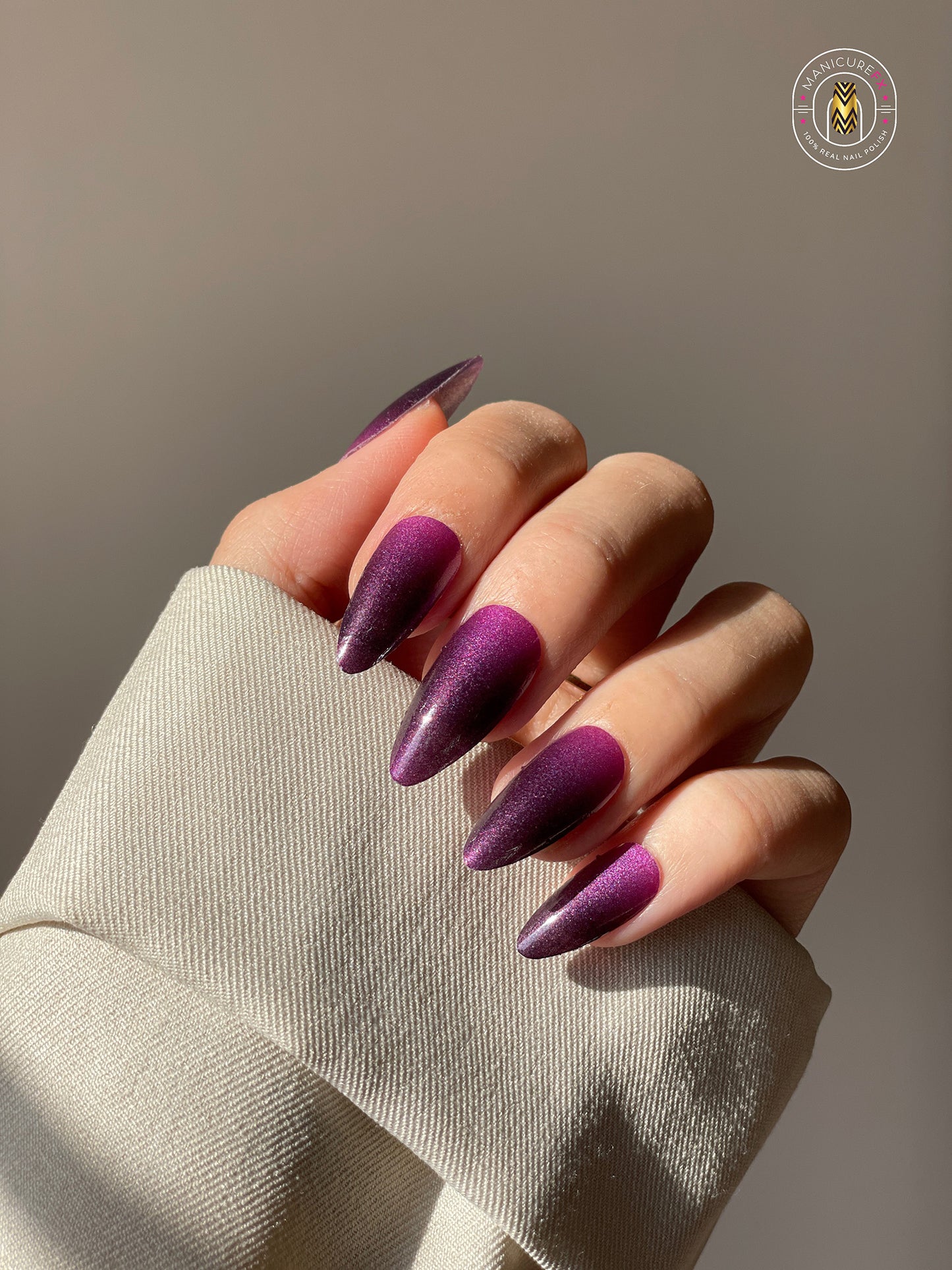 Black and Purple Nails - Nail Wraps (Standard)