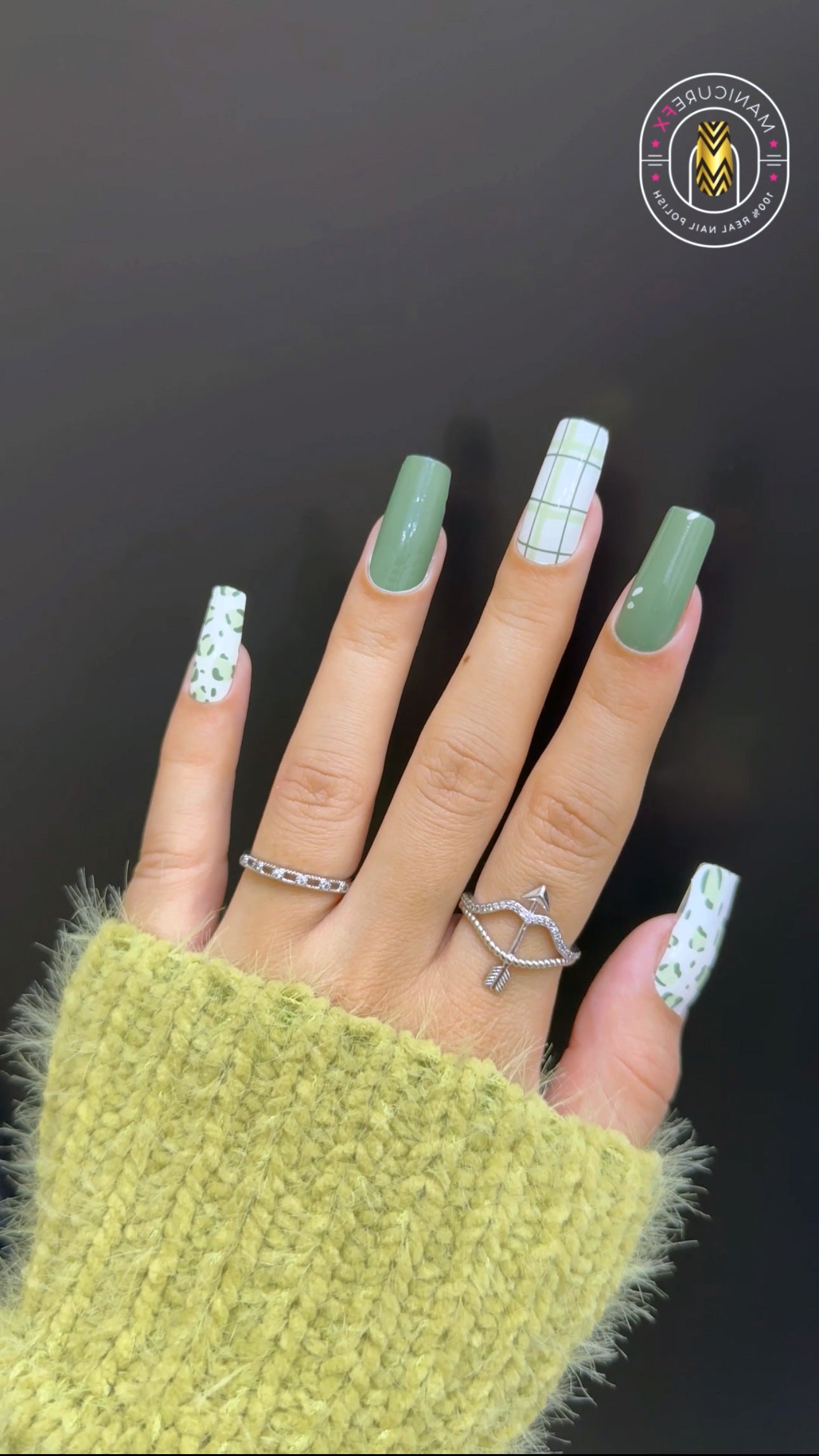 Pistachio Patterns - Nail Wraps (Standard)
