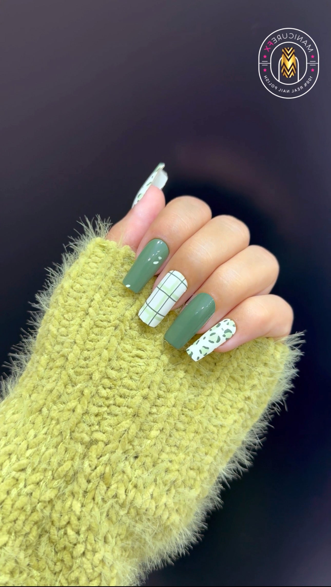 Pistachio Patterns - Nail Wraps (Standard)