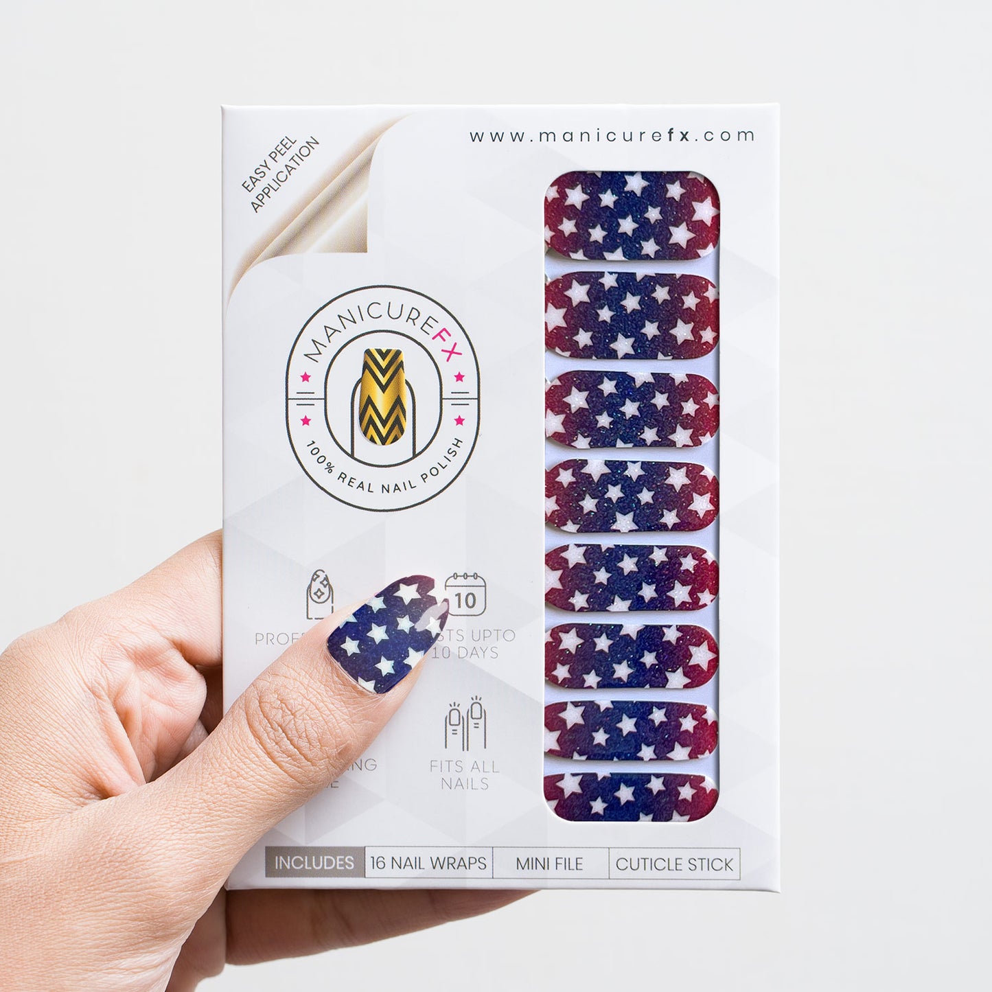 4th Of July Nails - Nail Wraps (Standard)