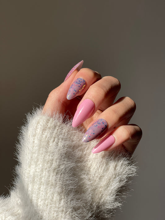 Pink Confetti - Nail Wraps (Standard)